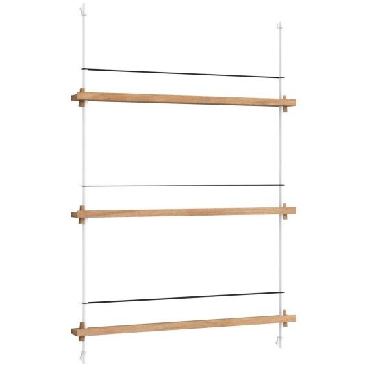 Moebe Magazine Hylle 85x123 cm Eik/Hvit Moebe Magazine Hylle 85x123 cm Eik/Hvit