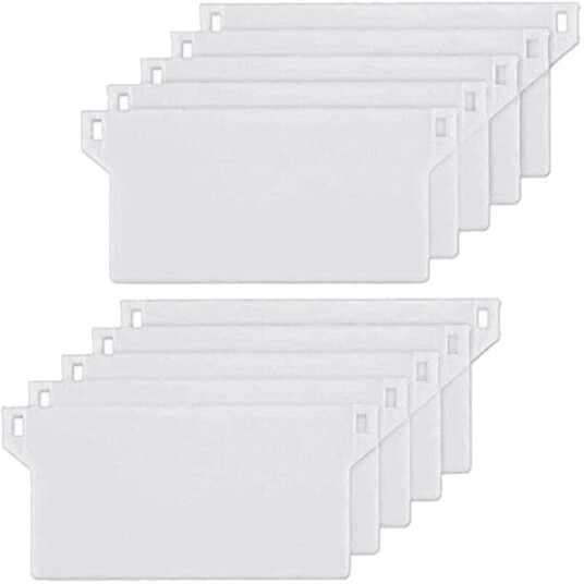 10 stk. Vektplate for Lamellgardin Vektlodd Vertikale Gardiner Vektplate for Lamellgardin Vertikal Lamell 127mm Reservedel Hvit FMY