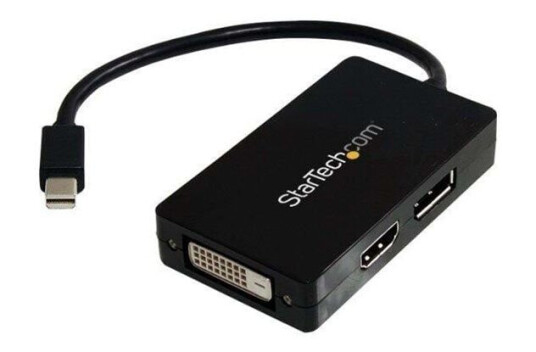 StarTech Mini DisplayPort 3-i-1 Adapter DVI/HDMI 0.15m Svart