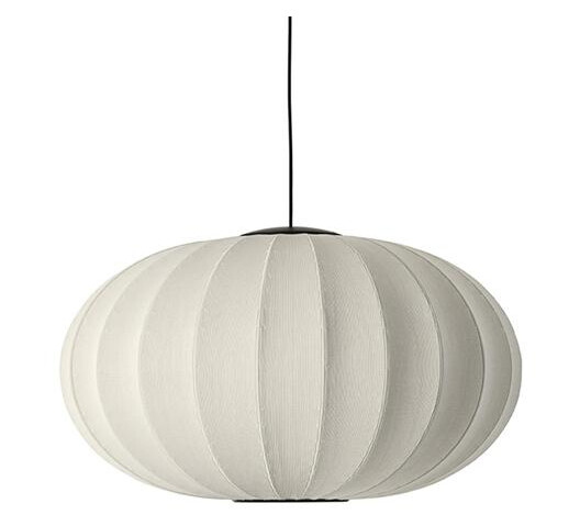 Made By Hand Knit-Wit Oval Taklampe Ø76 Perlehvit LED