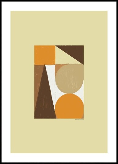 Earthy Tones Geometrics Plakat Plakat / 21x30cm Earthy Tones Geometrics Plakat Plakat / 21x30cm