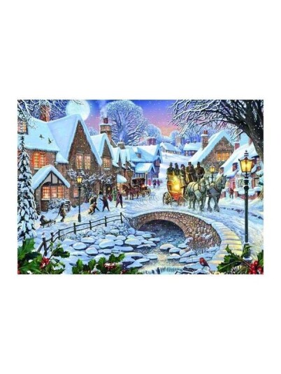 Rebo Publishers Winter Village Jigsaw Puzzle 1000 Pieces Gulv Rebo Publishers Winter Village Jigsaw Puzzle 1000 Pieces Gulv