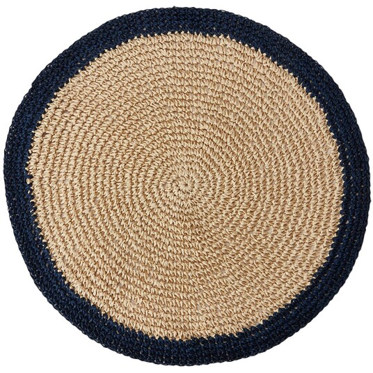 Lexington Bordmatte Ø38 cm Beige/Sort