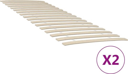 vidaXL Ribbebunner med 34 lameller 2 stk 80x200 cm 8721012152465 vidaXL Ribbebunner med 34 lameller 2 stk 80x200 cm 8721012152465
