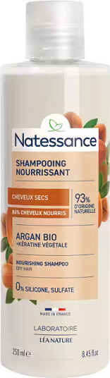Natessance Nourishing Shampoo Argan & Plant Keratin 250 ml Natessance Nourishing Shampoo Argan & Plant Keratin 250 ml