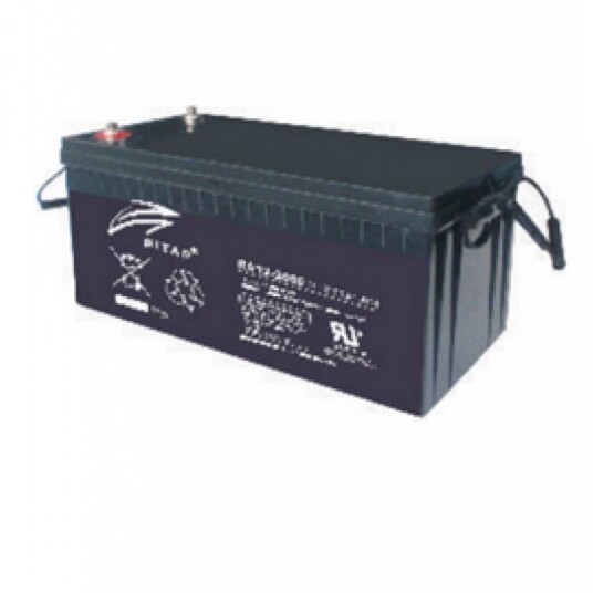 RITAR AGM Deep Cycle Batteri 12V 180AH C10 (530x209x219mm) +høyre.