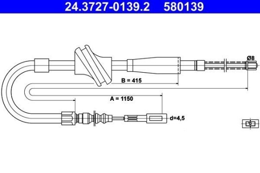 Bremsewire ATE 24.3727 0139.2