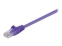 MicroConnect - Nettverkskabel - RJ-45 (hann) til RJ-45 (hann) - 25 cm - UTP - CAT 5e - formstøpt, flertrådet - purpur MicroConnect - Nettverkskabel - RJ-45 (hann) til RJ-45 (hann) - 25 cm - UTP - CAT 5e - formstøpt, flertrådet - purpur