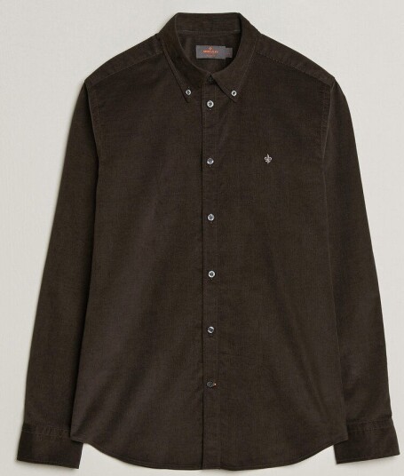 Morris Douglas Cord Shirt Brown