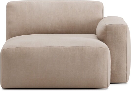 No Ga - Brick Right Chaise Lounge Shadow Beige 11 Sofaer Ned/metall/tre/tekstilmateriale