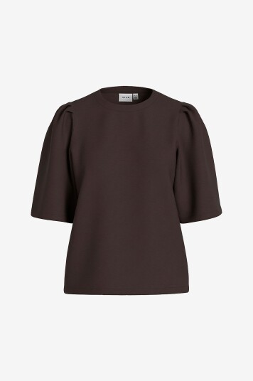 Vila - Topp viReflect O-neck 2/4 - Brun