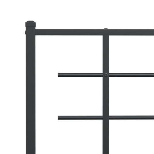  Sengegavl i metall svart 200 cm 8721012303980