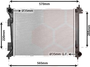 VAN WEZEL 82012739 Radiator motorkjøling