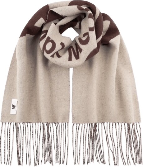 WOOD WOOD Wwleon Italic Scarf 25257 Beige ONE SIZE