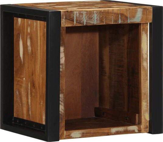  Nattbord flerfarget 40x35x40 cm gjenvunnet heltre