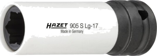 Hazet 17 mm 1/2" Metrisk Kraftpipe i Svart/Sølv Hazet 17 mm 1/2" Metrisk Kraftpipe i Svart/Sølv