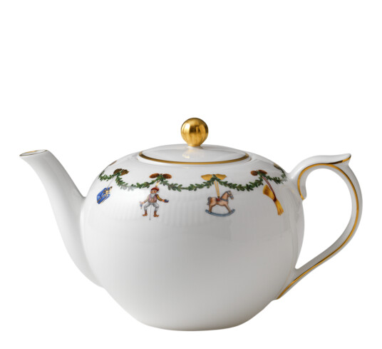 Royal Copenhagen Star Fluted Christmas tekanne 140 cl