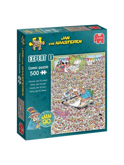 Jumbo Jan Van Haasteren Jigsaw Puzzle Expert 8 Hooray Jan 90 Years 500 Pieces Gulv