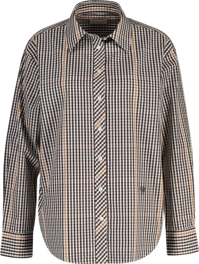 Gant Rel Checked Shirt TOASTED ALMOND 44