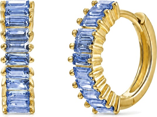 Pipol"s Bazaar Sandrine Hoop Ear Gold Blue BLUE One Size Pipol"s Bazaar Sandrine Hoop Ear Gold Blue BLUE One Size