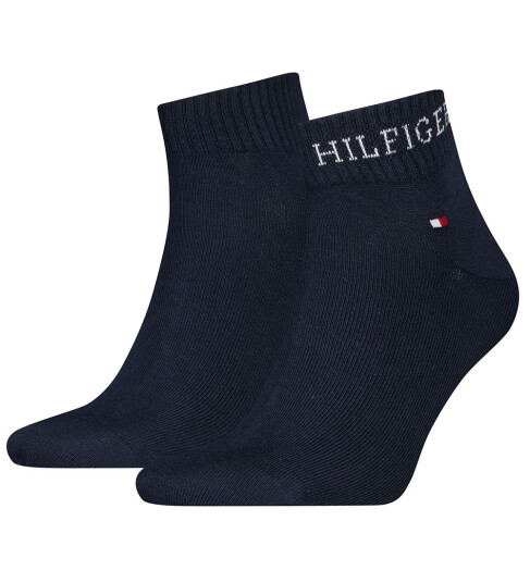 Tommy Hilfiger Sokker 2 pack Kvartal Navy 43/46 Sokker Blå 43 46 Tommy Hilfiger Sokker 2 pack Kvartal Navy 43/46 Sokker Blå 43 46