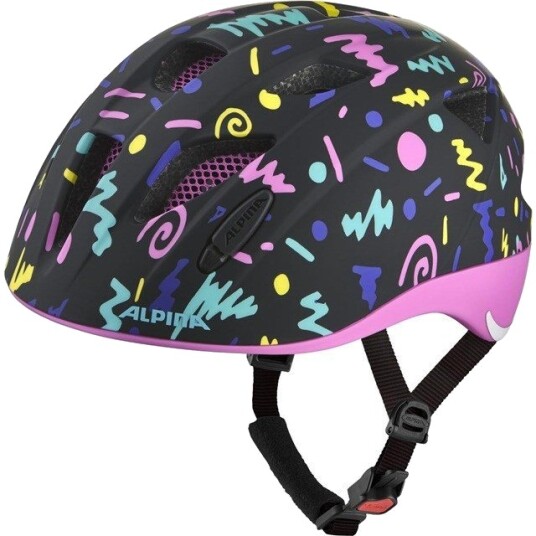 Alpina Ximo Flash Barnesykkelhjelm - 49-54 cm - Svart