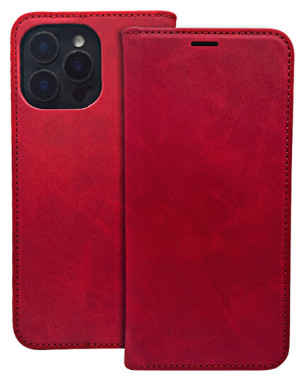 Smart Suede Deksel til iPhone 16 Pro Rød