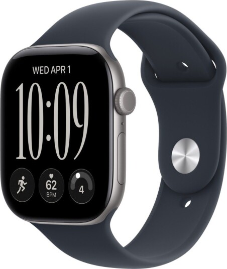 Apple Watch Series 12 46mm CEL (stellargrå aluminium/marineblå Sport Band) M/L Apple Watch Series 12 46mm CEL (stellargrå aluminium/marineblå Sport Band) M/L