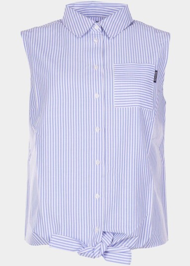 Seaside Key Largo S/L Shirt W Navy/White 34 Skjorter