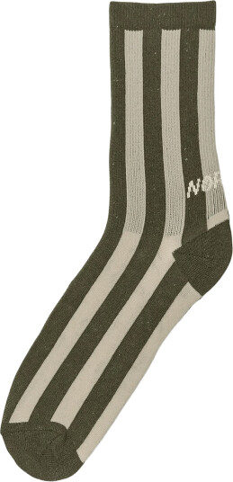 Mads Nørgaard Antonella Sock Single Khaki green ONE SIZE