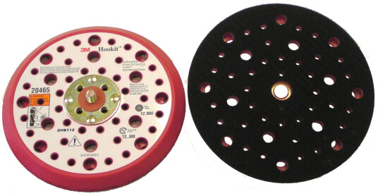 Hookit bagplade multihul lavprofil 152mm 5/16"