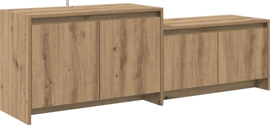 vidaXL TV skap 147 x 35 x 50 cm Artisan eik Konstruert tre
