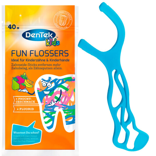 Tanntråd Til Barn Dentek Kids Fun Tanntråd 40 stk. Tanntråd Til Barn Dentek Kids Fun Tanntråd 40 stk.