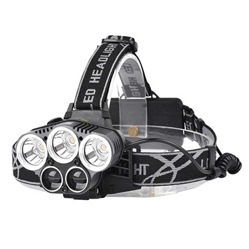 Vannavstøtende Super Bright LED Hodelykt 5000LM 3x T6 2x XPE Vannavstøtende Super Bright LED Hodelykt 5000LM 3x T6 2x XPE