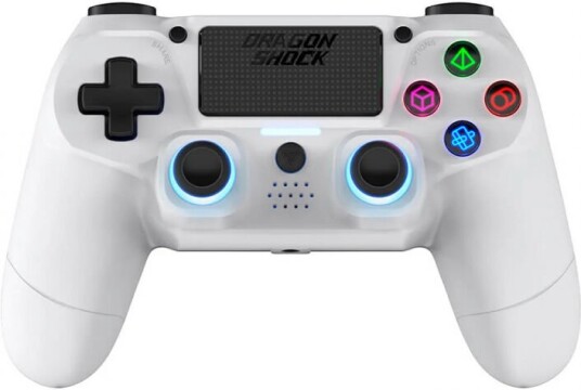 Dragonshock Mizar Weiß Bluetooth Gamepad Analog / Digital Playstation 4 Dscps4-Wh
