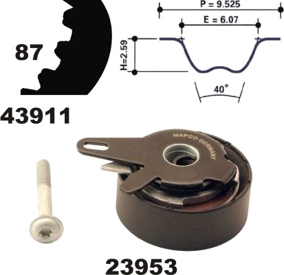 Registerreim sett MAPCO 23911