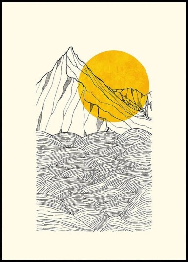 Peak waves Plakat Plakat / 21x30cm