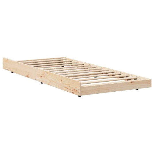 Seng Ramme Naturlig Furu 75 x 190 cm Seng Ramme Rektangulær