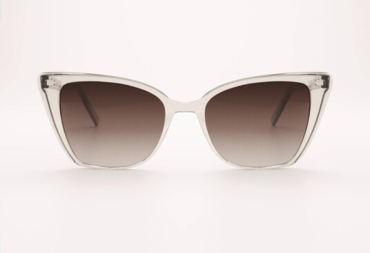 Solbriller Agatha fra eXo Brun plast cateye Medium