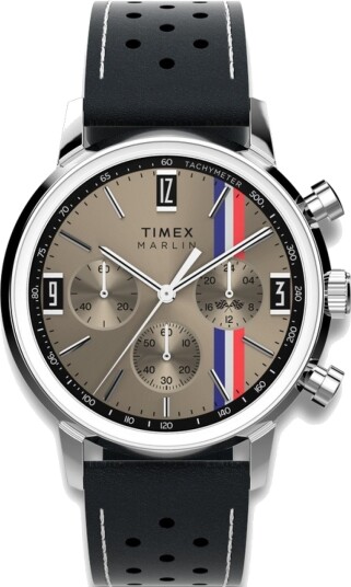 Timex Marlin Chronograph Stripe TW2W98900 Herre 40 mm Analog Kvarts urverk Plexiglas Timex Marlin Chronograph Stripe TW2W98900 Herre 40 mm Analog Kvarts urverk Plexiglas