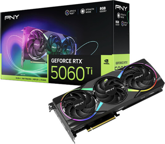 PNY GeForce RTX 5060 Epic X 8GB GDDR7 RAM Grafikkort