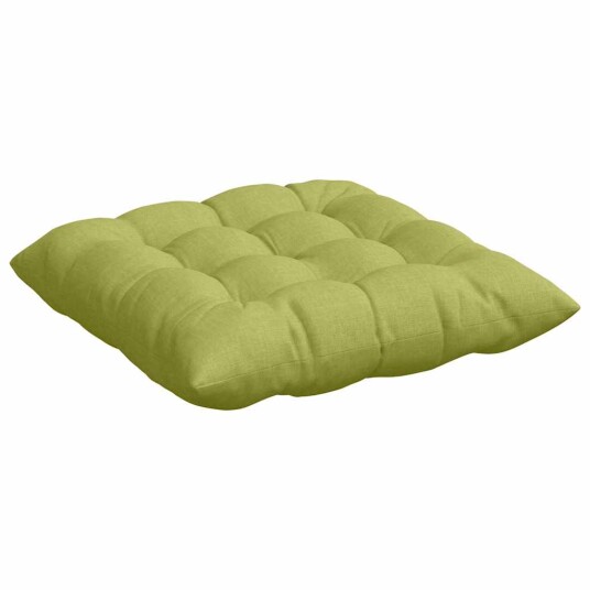 Seteputer 2 pcs Lys grønn 40 x 40 x 6 cm stoff