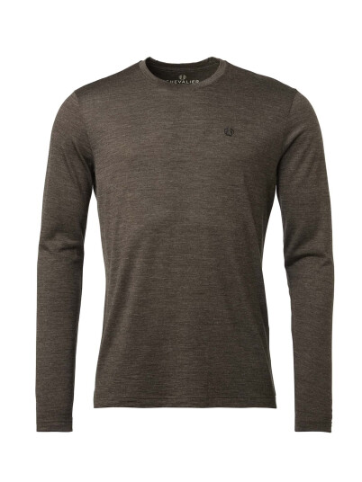 Chevalier Men's Coley Longsleeve Wool T-Shirt Leather Brown XL, Leather Brown Chevalier Men's Coley Longsleeve Wool T-Shirt Leather Brown XL, Leather Brown