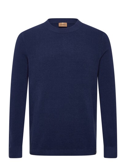 Mos Mosh Gallery Mmgkyle Bouclé Pullover Navy XL Mos Mosh Gallery Mmgkyle Bouclé Pullover Navy XL