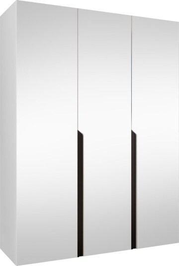 Milias Garderobeskap med speil 150x202 cm - hvit