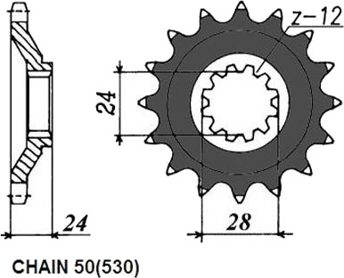 Kjededrev SUNSTAR 525 18 Kjededrev SUNSTAR 525 18