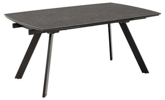 Blackburn spisebord 97x160/240cm inkl. tilleggsplater svart.