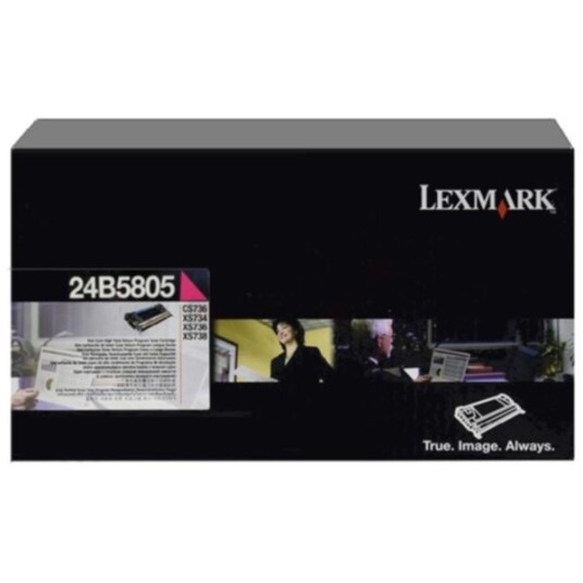 Lexmark 24B5805 Tonerkassett magenta 10.000 sider Lexmark 24B5805 Tonerkassett magenta 10.000 sider