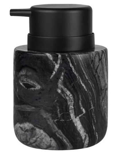 Mette Ditmer Marble såpepumpe 12,5 cm Sort-grå