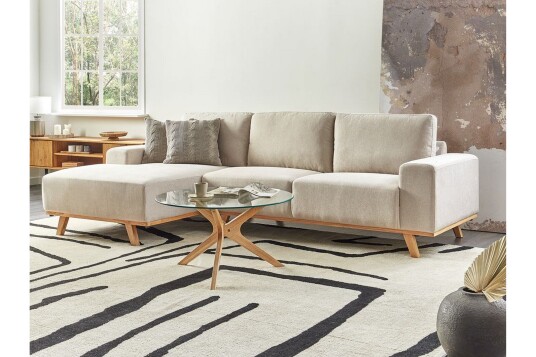 Gaines Hjørnesofa 3 seter   Beige/Lyst tre